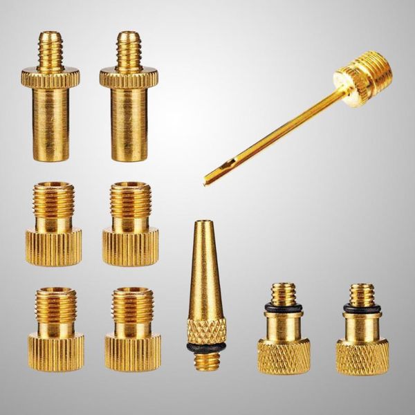 

bike pumps 10pcs converter mountain adaptor tube pump tools for