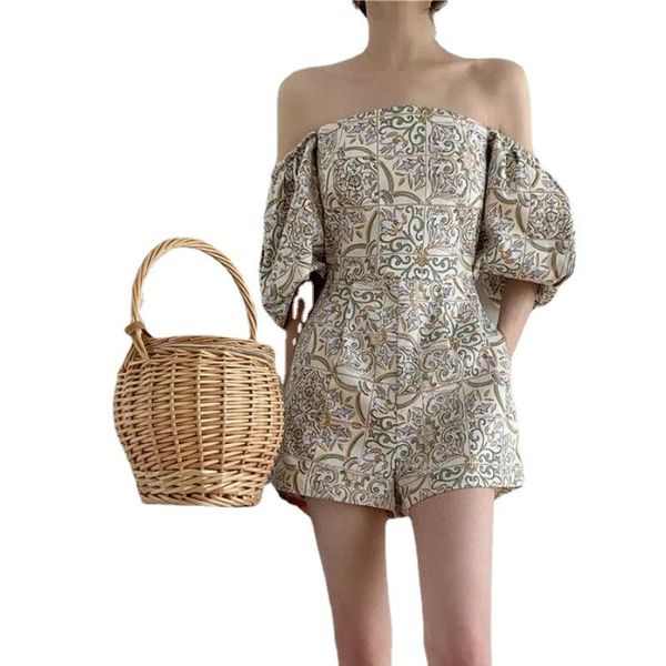 

women's swimwear 2021 french retro ceramic tile print dress summer korean waist thin square collar autumn fashion, White;black