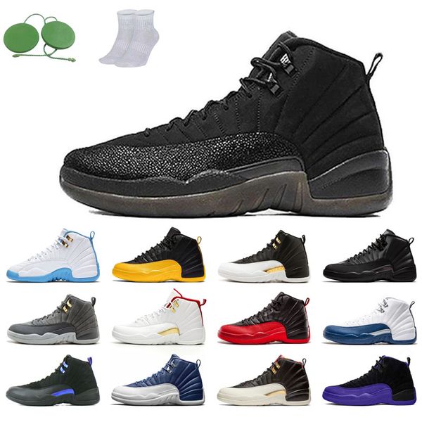 

12s man basketball shoes winterized wings university gold blue the master taxi reverse flu o-black michigan gym red gamma french fiba dark g