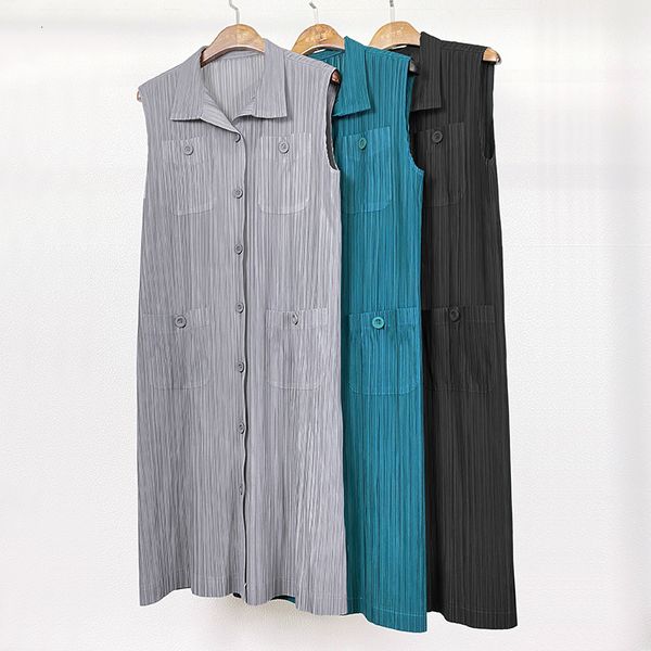 

dress s miyake fold collar dressed stock, Black;gray