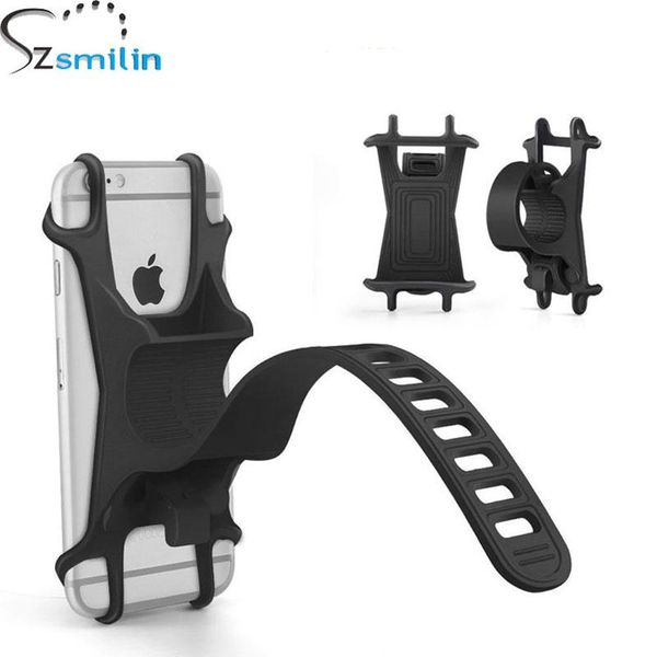 

cell phone mounts & holders multifuction bike motorcycle strap mount washable silicon mobile holder for 8 6 plus s10 note