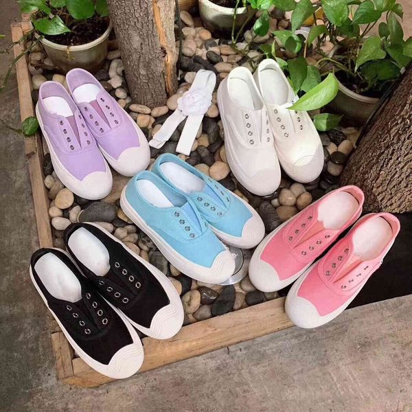 

candy canvas shoes 2021 new summer breathable flat sole single lazy one foot casual women, Black