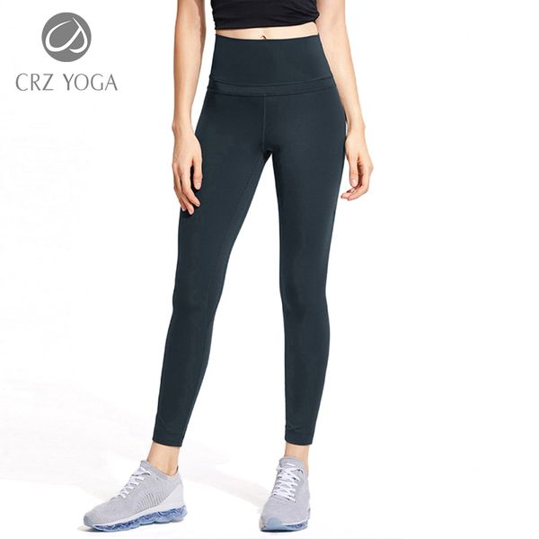 

crz yoga womens yoga leggings naked feeling i high waist tight workout pants-25 inches, Black