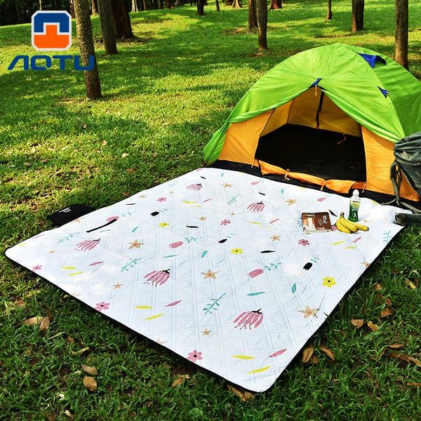 

outdoor pads camping mountaineering moisture-proof mat folding picnic barbecue waterproof oxford cloth beach tent sleeping