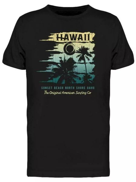 

Hawaii Sunset Beach. Tee Men's -Image by Shutterstock, White;black