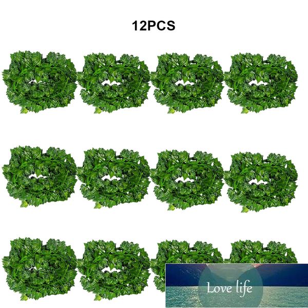 12 PZ Appeso A Parete Edera Artificiale Ghirlanda Simulazione Viti Finte Piante Verdi 2 m Per La Decorazione Domestica di Nozze All'ingrosso Appeso Fai Da Te Prezzo di fabbrica design esperto Qualità