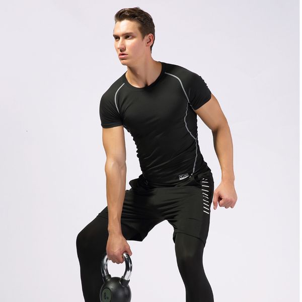 

tracksuits men's clothes summer four piece set youth sports suit fitness pants, Gray