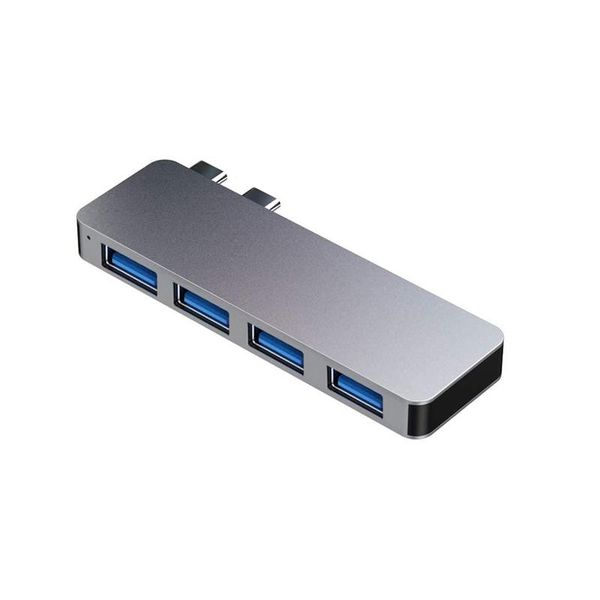 

hubs type-c 5 in 1 hub to 4*usb3.0 pd 4 port mini usb lapmutil function adapter