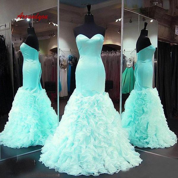 

party dresses long mermaid evening plus size women ladies prom formal gown, White;black