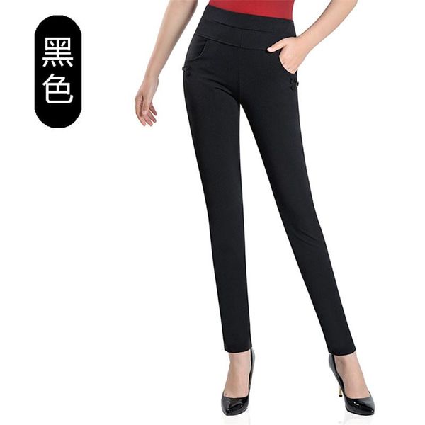 

women's pants & capris summer fashion pencil women spring cute candy colors elegant basic stretch big size mom leggings, Black;white