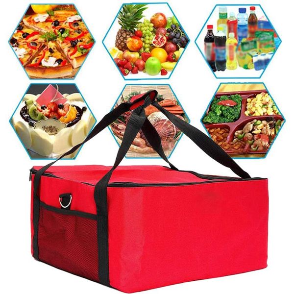 

pizza bag 16 extra large thermally insulated for delivery take out insulation folding picnic portable storage bags