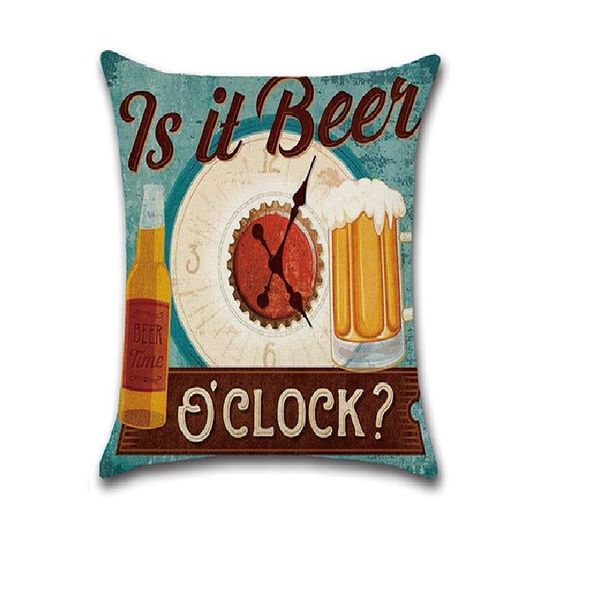 

throw pillow case cotton linen pillowslip wine beer pattern bed office chair sofa decorative vintage pouf cushion covers cushion/decorative