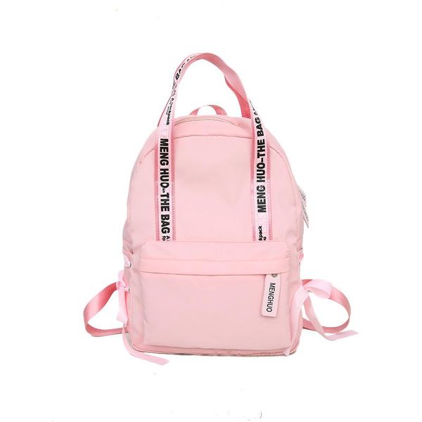 

backpack 2021 japanese and korean style nylon letter printing bow college bag soft sister fashion multi-back portable