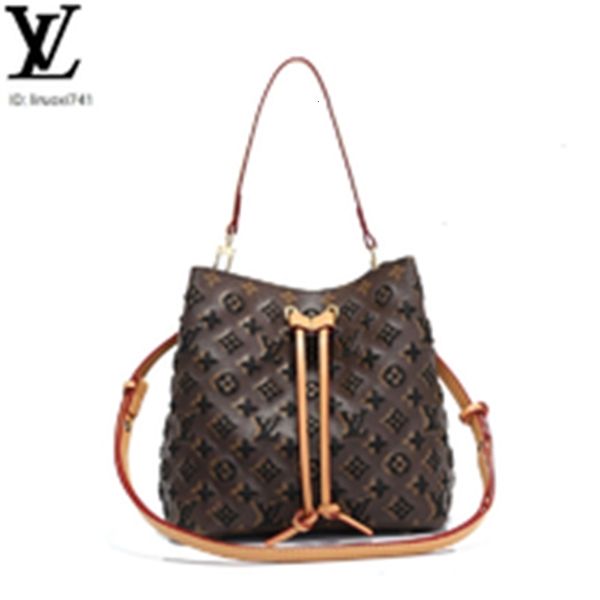 

brand designer luxury 27zd m3422 fashionable embroidery bucket bag brown women handbags iconic bags handles shoulder bags totes cross bo, Red;black