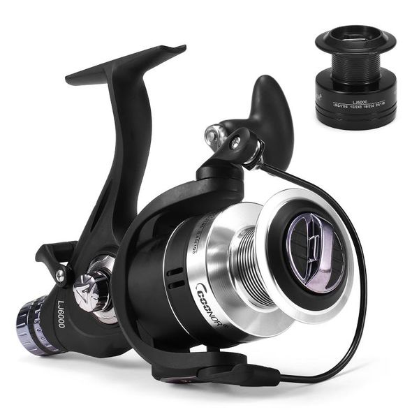 

9+1 bb fishing reel dual brake system smooth spinning with interchangeable handle tackle baitcasting reels