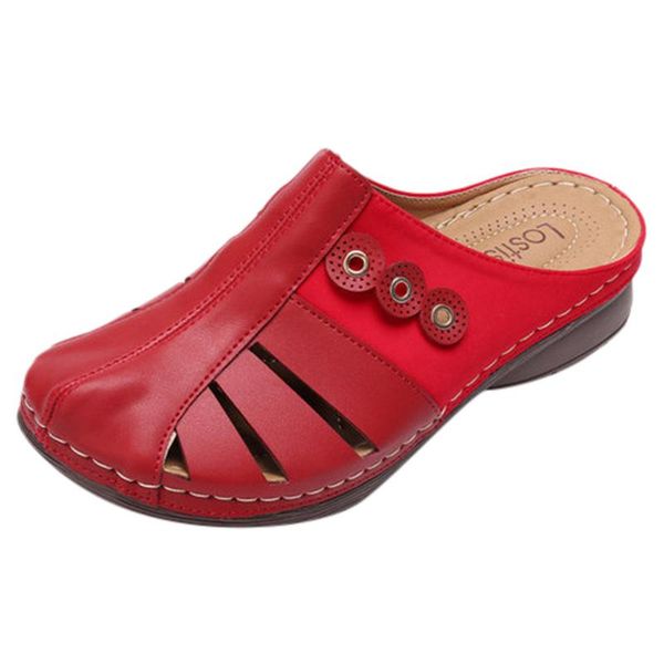 

slippers sagace wedges for women solid casual shallow summer 2021 shoes soft comfortable non-slip, Black