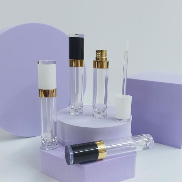 

storage bottles & jars 8ml empty lip packing containers white,black caps gloss tube cosmetic concealer applicators stick tools