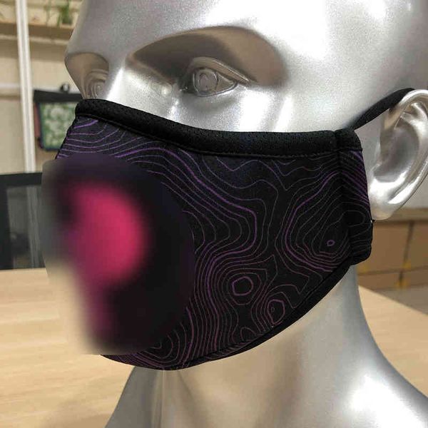 

pure cloth digital printing same color hemming black adjustable mask