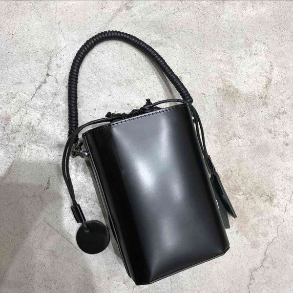 

leather handmade cowhide shoulder slant span handbag simple female style