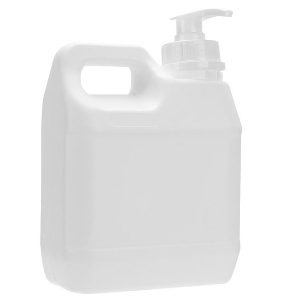 

storage bottles & jars 2pcs 1l liquid pump cosmetics container (white)