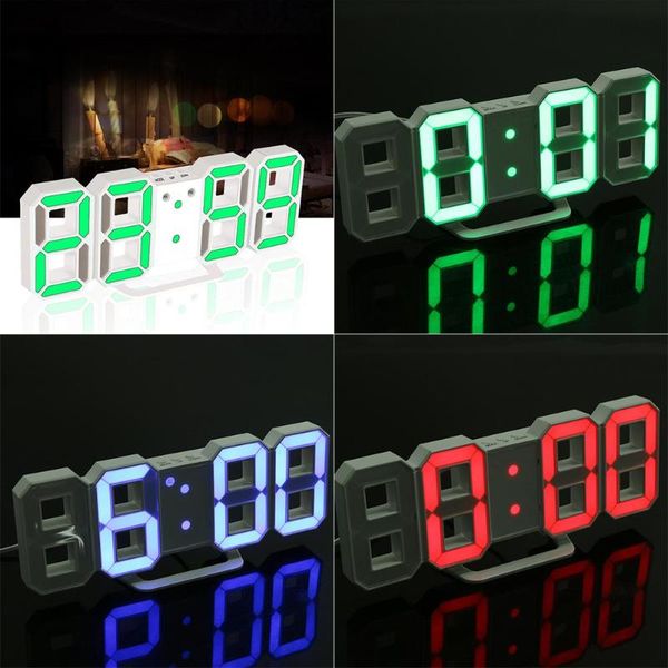 

large led digital wall clock date time automatic backlight nightlight display table deskalarm home decoration clocks