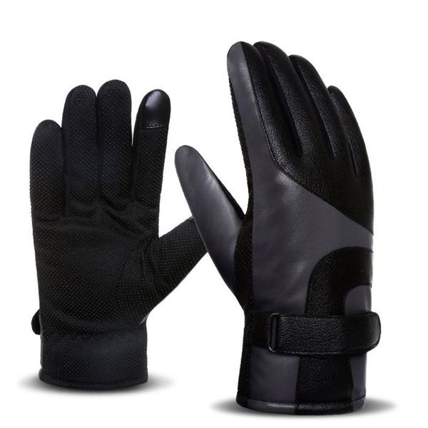 

cycling gloves mens women winter riding warm windproof thermal glove skiing snow snowboard outdoor waterproof gloves#40, Black