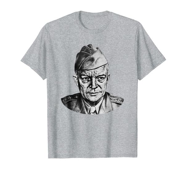 

general dwight eisenhower - ww2 t-shirt, White;black