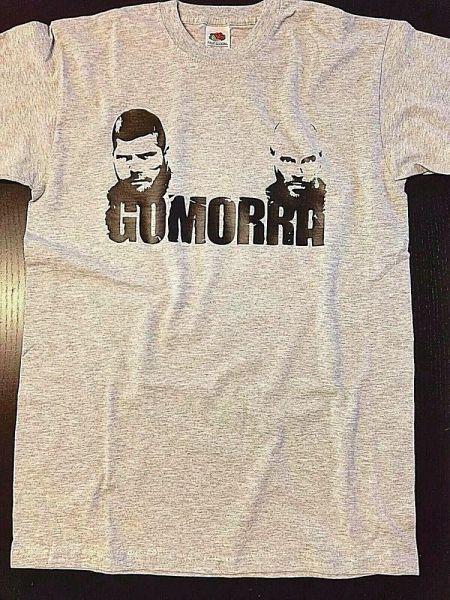 

t-shirt gomorrah ciro and genny third tv series grey cotton man woman, White;black