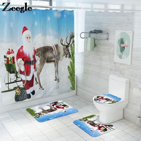 

bath mats mat set christmas carpet in the bathroom toilet seat cover waterproof antislip foot and microfiber shower curtain