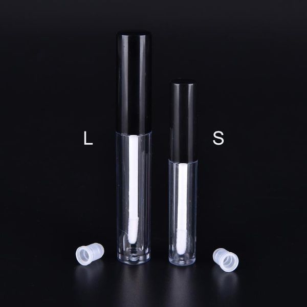 

1pcs 1.5ml/4ml comestic empty containers lips tube plastic slim lip gloss brush cap bottles storage & jars