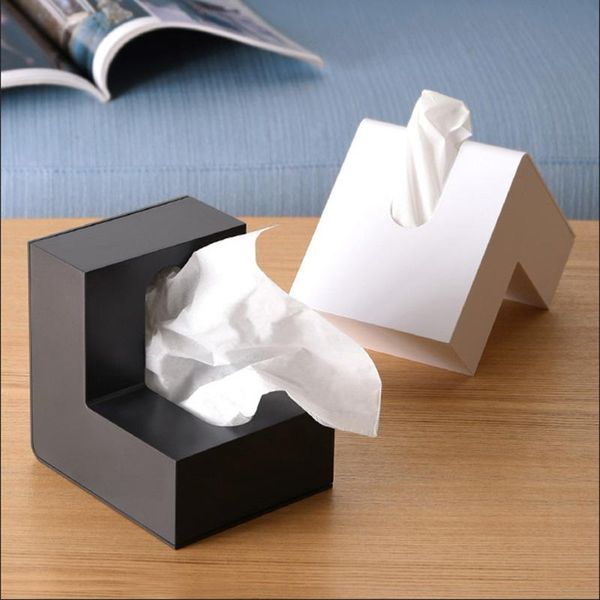 

household plastic pumping paper storage box dining room living bookend deskcreative tissue decoration boxes & napkins
