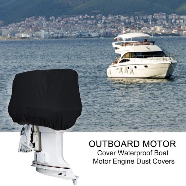 

rafts/inflatable boats full outboard motor engine boat cover black 210d oxford waterproof anti-scratch heavy duty 5-20hp protector