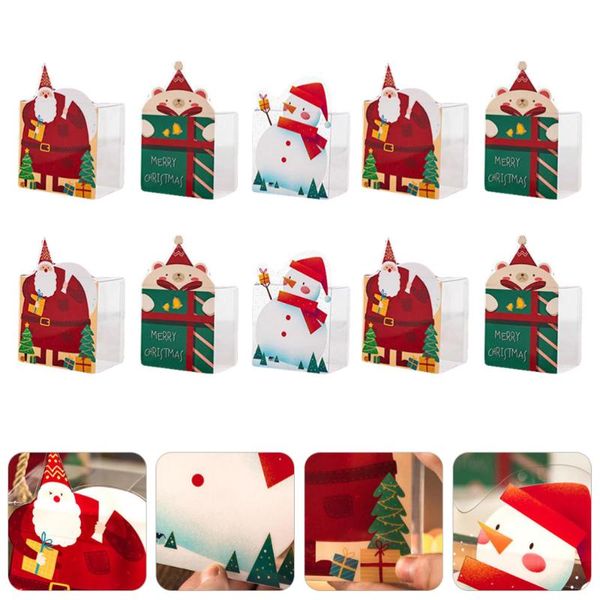 

gift wrap 10pcs christmas packing box practical adorable chocolate cases for