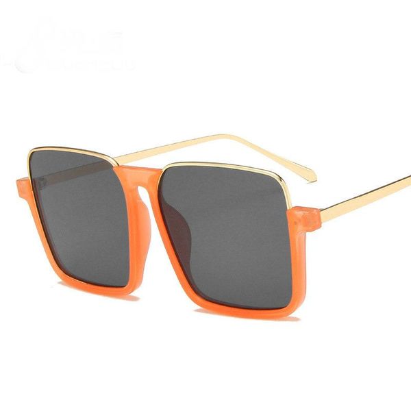 

sunglasses 2021 women semi-rimless vintage luxury italy brand designer men shades tinted lens big female, White;black
