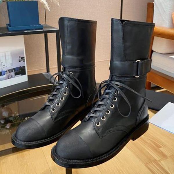 

boots cool vintage solid brand design sqare heels women shoes fashion ankle lace-up female, Black
