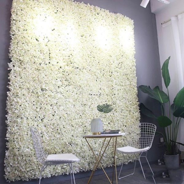 

60x40cm artificial hydrangea flower wall pography props home backdrop decoration diy wedding arch flowers 12pcs decorative & wreaths