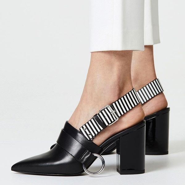 

fashion 2021 set women sandals high heels open toe shoes woman quality cow leather dress party casual, Black