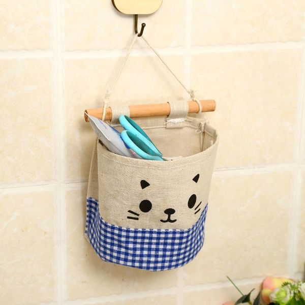 

storage boxes & bins bag pouch cartoon hanging organizer container durable for wall door wardrobe mft2