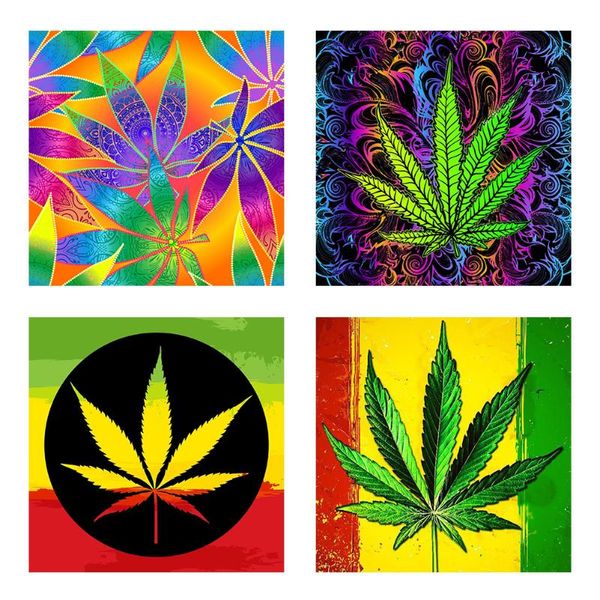 

diamond painting abstract leaves and flowers series full round 5d diy home decoration gift hanging 30x30cm