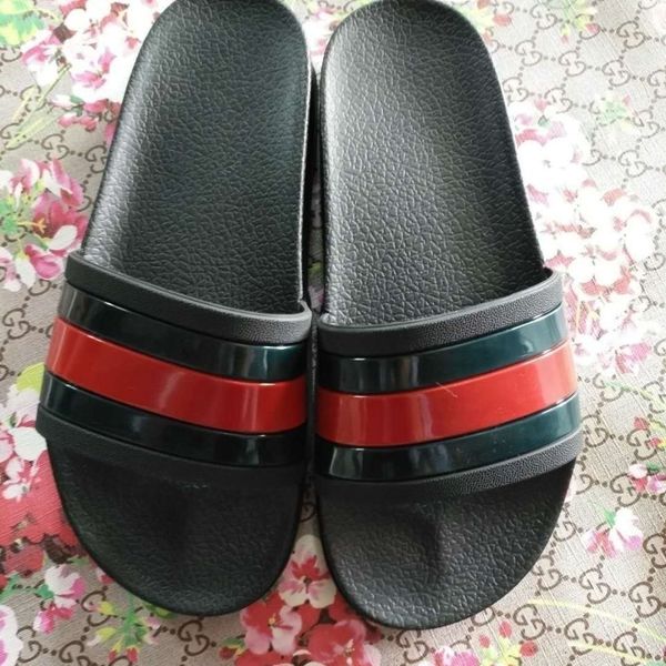 

slipper 2021 new slippers men's classic trend casual beach sandals men'szly, Black