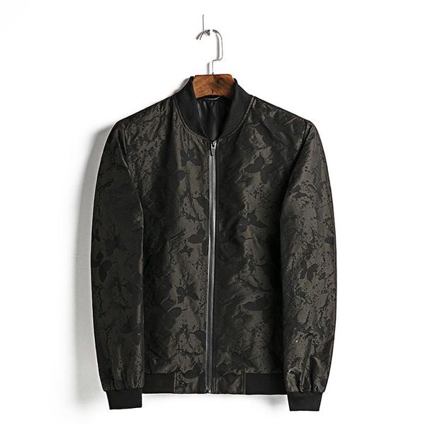 

men's jackets 2021 spring autumn long sleeve slim plus size -7xl coat men zipper embossing male casual coats, Black;brown