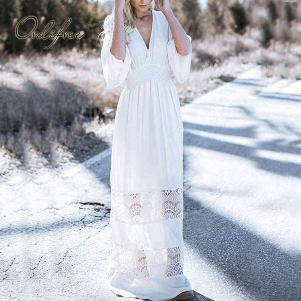 

summer women long beach robe femme loose white lace croceht maxi tunic dress 210415, Black;gray