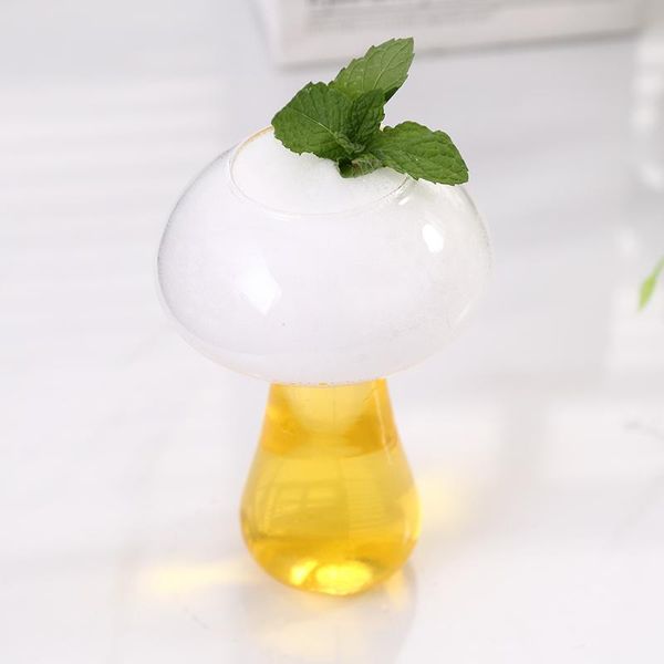 

wine glasses 201-300ml cute mushroom cup water bottle ins net red glass creative cocktail bar cold drink mixing personality