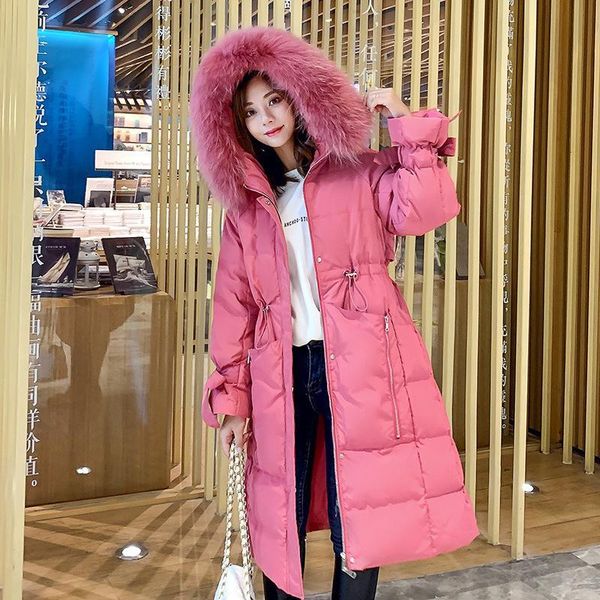 

Women's Down & Parkas Jackets Girls Long Fund Loose Thickening Heavy Seta Lead Overknee Fairy XTI4, Black