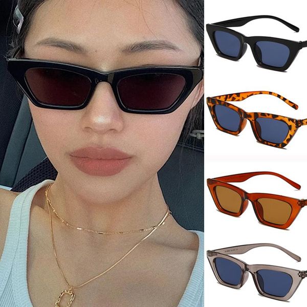 

sunglasses cat eye for women men small frame sun glasses brand designer shades female vintage eyewear uv400, White;black