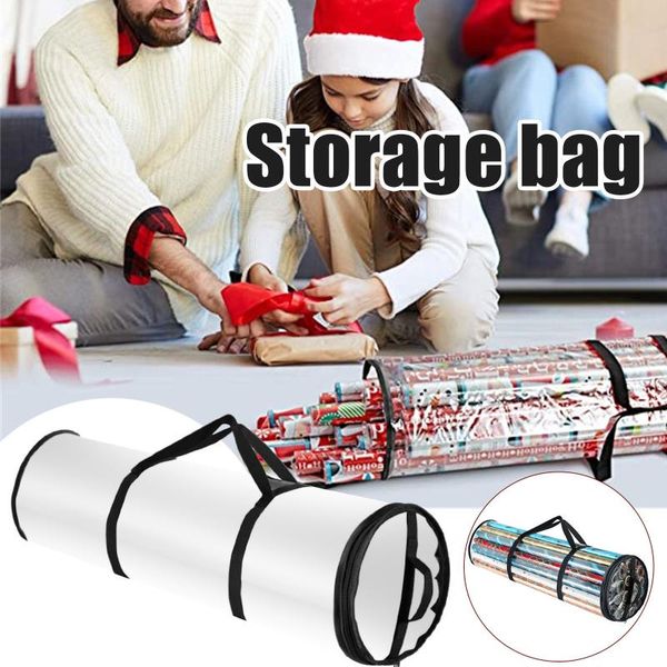

household organizer water proof pvc fabric wrapping paper roll bag collapsible storage bags are easy to store in closets attics