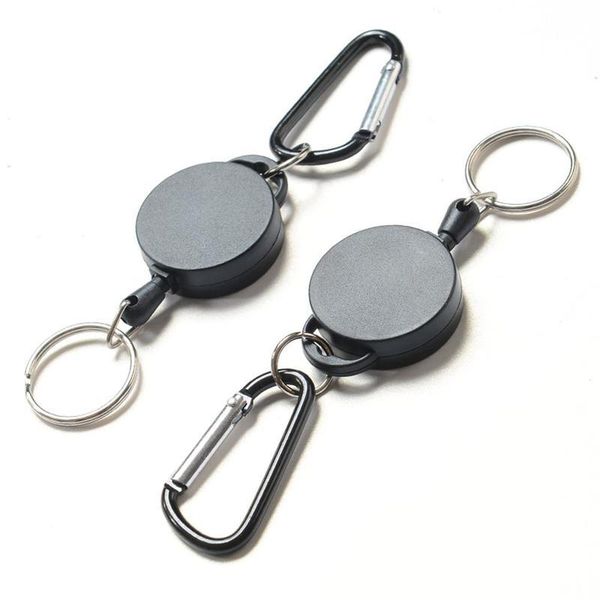 

cords, slings and webbing keychain creative key ring holder carabiner outdoor sports camping hiking retractable chain travel kits