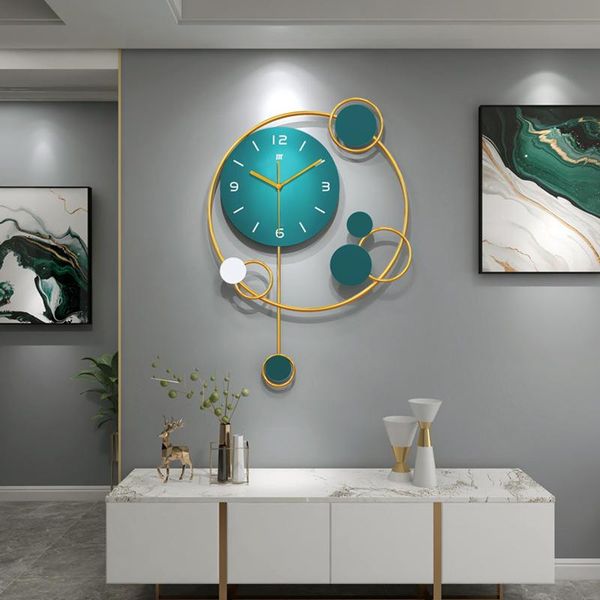 

wall clocks clock light luxury living room modern minimalist personality creative artist home decoration