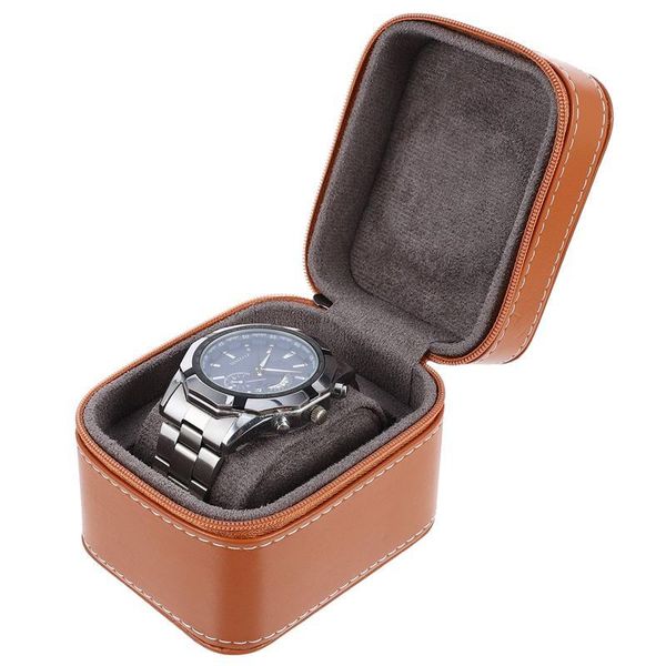 

watch boxes & cases classic business style storage holder unique container, Black;blue
