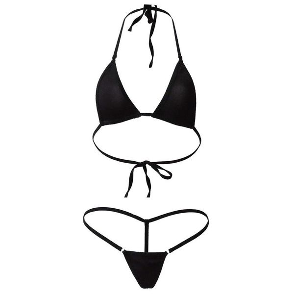 

2pcs bikinis 2021 mujer set bra women push-up solid swimwear bandage bathing suit swimsuit swimming thongs women's, White;black